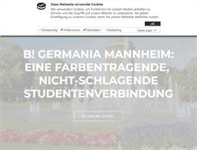 Tablet Screenshot of germania-mannheim.de